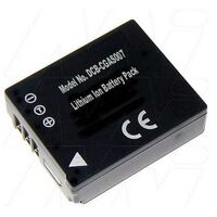 Li-Ion Replacement Battery Panasonic CGA-S007 | Capacity: 1000mAh | 3.7V | For DMC-FZ1, 7, 10, DMC-TZ1, 2, 3, 4, 5