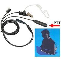 “H” EARPIECE & LAPEL MICROPHONE PTT 