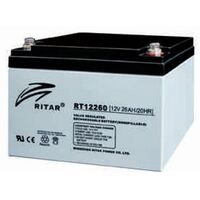 SLA Cyclic & Standby Battery Ritar | Capacity: 26Ah | 12V | Terminal: F13 | For UPS | For Emergency Lights | For Alarm System and more