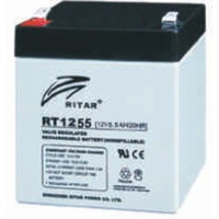 SLA Cyclic & Standby Battery Ritar | Capacity: 5.5Ah | 12V | Terminal: 	Spade 6.35mm | For UPS | For Emergency Lights | For Alarm System and more  