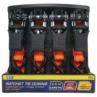 25MM x 4.6M RATCHET TIE DOWN STRAPS 