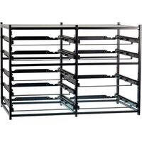 STORAGETEK DUAL FRAME 2 LARGE & 7 SMALL CASES - EMPTY 