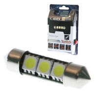 3 X SMD LED 41MM FESTOON GREEN 