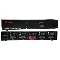 AUDIO / VIDEO SELECTOR SWITCH WITH REMOTE CONTROL - AV LINK 