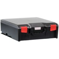 STORAGETEK LARGE ABS CASE BLACK - CLEAR LID 