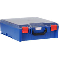 STORAGETEK LARGE ABS CASE BLUE - CLEAR LID 