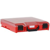 STORAGETEK SMALL ABS CASE RED - CLEAR LID 