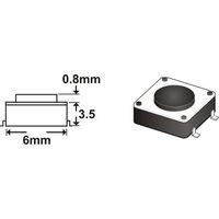 Daichi TACT SWITCH 0.8mm SMD  spare part