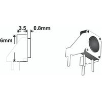 Daichi TACT SWITCH R/A 0.8mm  spare part