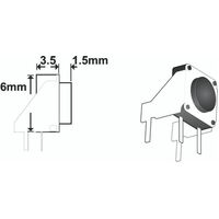 Daichi TACT SWITCH R/A 1.5mm  spare part