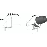 Daichi TACT SWITCH R/A 6mm  spare part