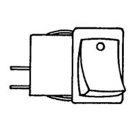 Rocker Switch | Current: 6A | 250 Vac | For Electronics | For Guitars
