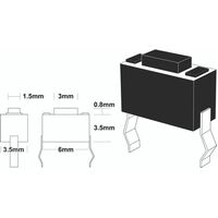 Daichi TACT SWITCH 0.8mm  spare part
