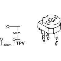 Trimming Potentiometer | Value: 100k Ohm | Size: 5mm x 5mm | For Hobby | For PCB | For TV  