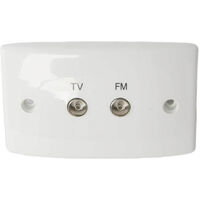 TV/FM SPLITTER SOCKET WALL PLATES 