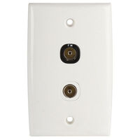 TV/FM SPLITTER SOCKET WALL PLATES 