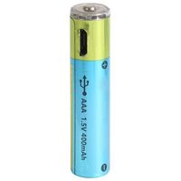 Li-Ion USB Rechargeable AAA Batteries | Capacity: 400mAh | 1.5V | For Electronics