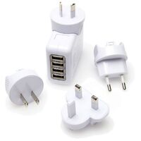 USB 4 PORT TRAVEL CHARGER 2.1A 