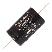 AXIAL ELECTROLYTIC Audio CAPS - TAD Capacitor | Value: 220 µF | Size: 50mm x 30mmø | 350V | For Hobby | For PCB | For TV