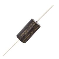 AXIAL ELECTROLYTIC GOLD CAPS - TAD Capacitor | Value: 220 µF | Size: 50mm x 25mmø | 350V | For Hobby | For PCB | For TV