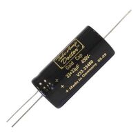 AXIAL ELECTROLYTIC GOLD CAPS - TAD Capacitor | Value: 33 + 33 µF | Size: 50mm x 25mmø | 450V | For Hobby | For PCB | For TV
