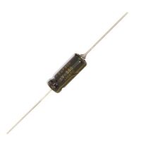AXIAL ELECTROLYTIC GOLD CAPS - TAD Capacitor | Value: 5 µF | Size: 13mm x 5mmø | 50V | For Hobby | For PCB | For TV