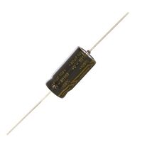 AXIAL ELECTROLYTIC GOLD CAPS - TAD Capacitor | Value: 80 µF | Size: 20mm x 10mmø | 100V | For Hobby | For PCB | For TV