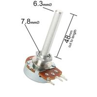 0.25W Log Carbon Potentiometer | Value: 1k Ohm | For Hobby | For PCB | For TV