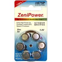 Hearing Aid Battery - Zinc Air | Capacity: 520mAh | 1.4V