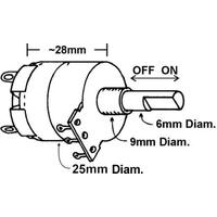 Universal Linear Switched Potentiometer | Value: 5k Ohm | For Hobby | For PCB | For TV  spare part