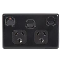 Tesla HORIZONTAL WALL POWER OUTLET 10A + SWITCH  spare part