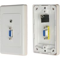 WALL PLATE VGA & 3.5mm 