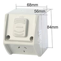 10A 250VAC WALL SOCKET IP53 
